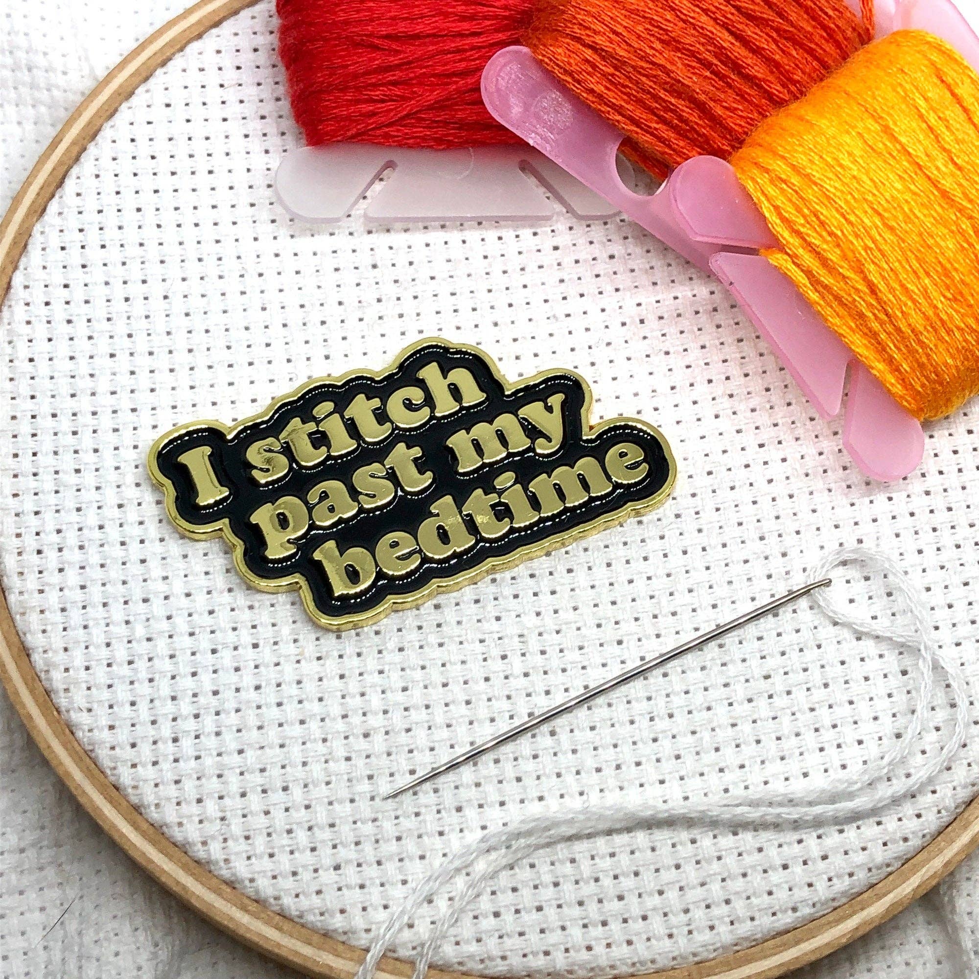 I Stitch Past My Bedtime Magnetic Needle Minder