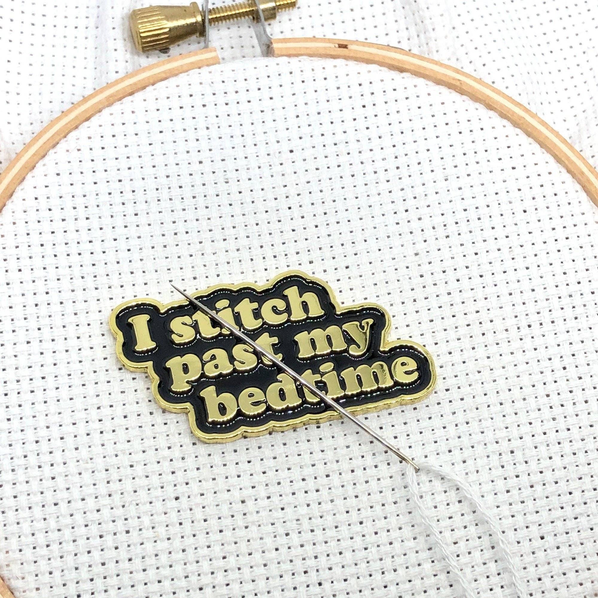 I Stitch Past My Bedtime Magnetic Needle Minder