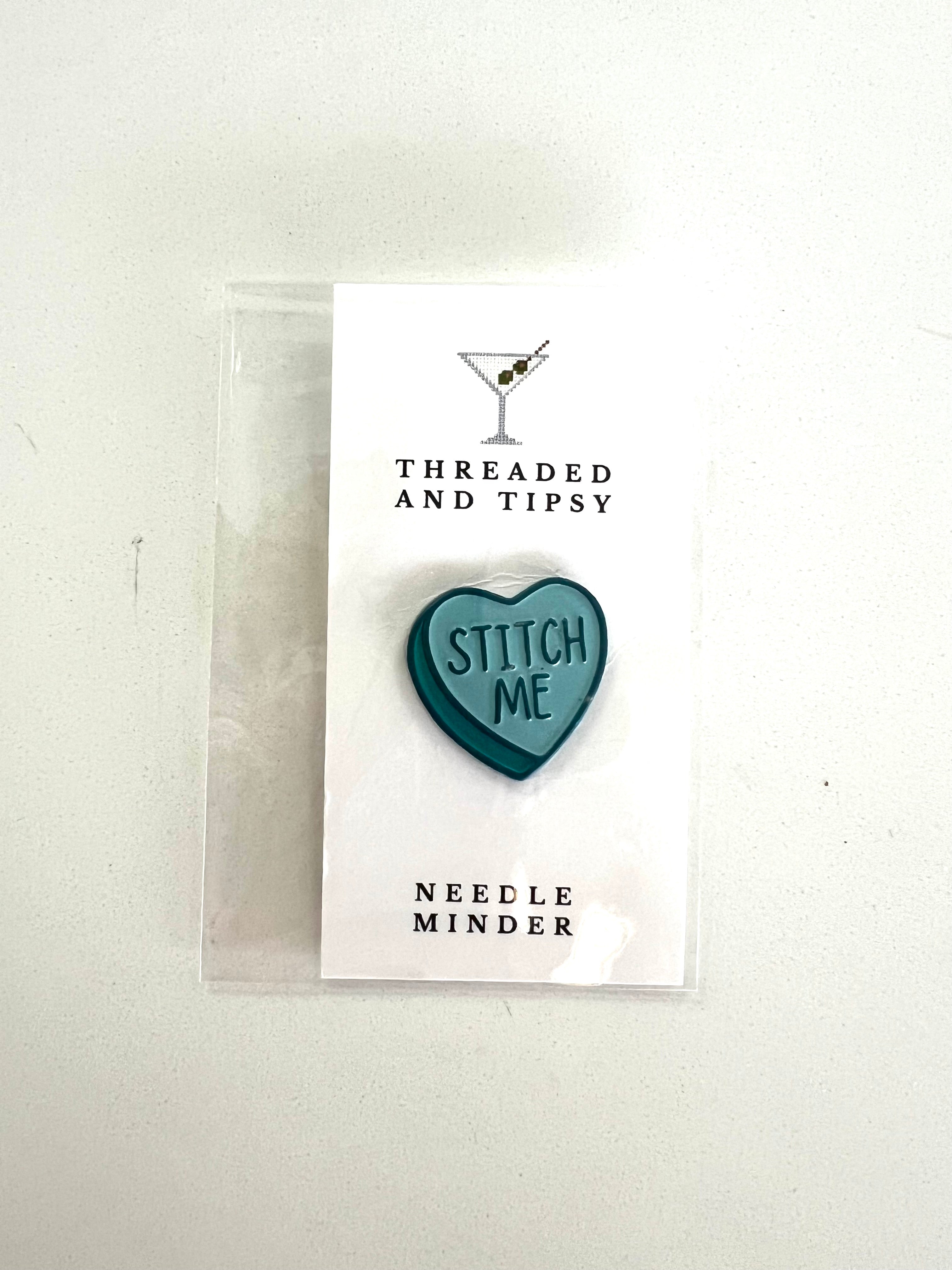 Stitch Me Blue Heart Needle Minder