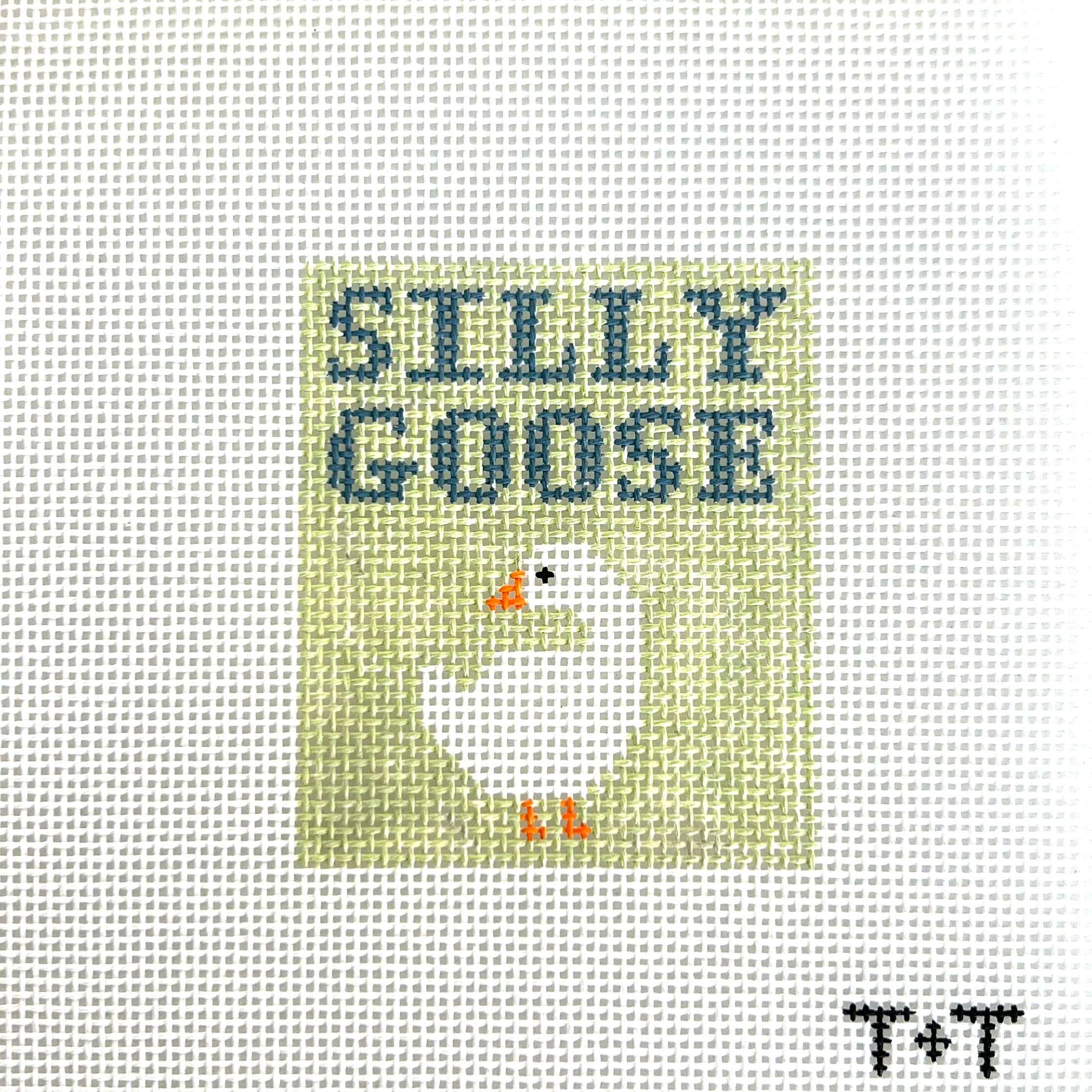 Green Silly Goose Canvas
