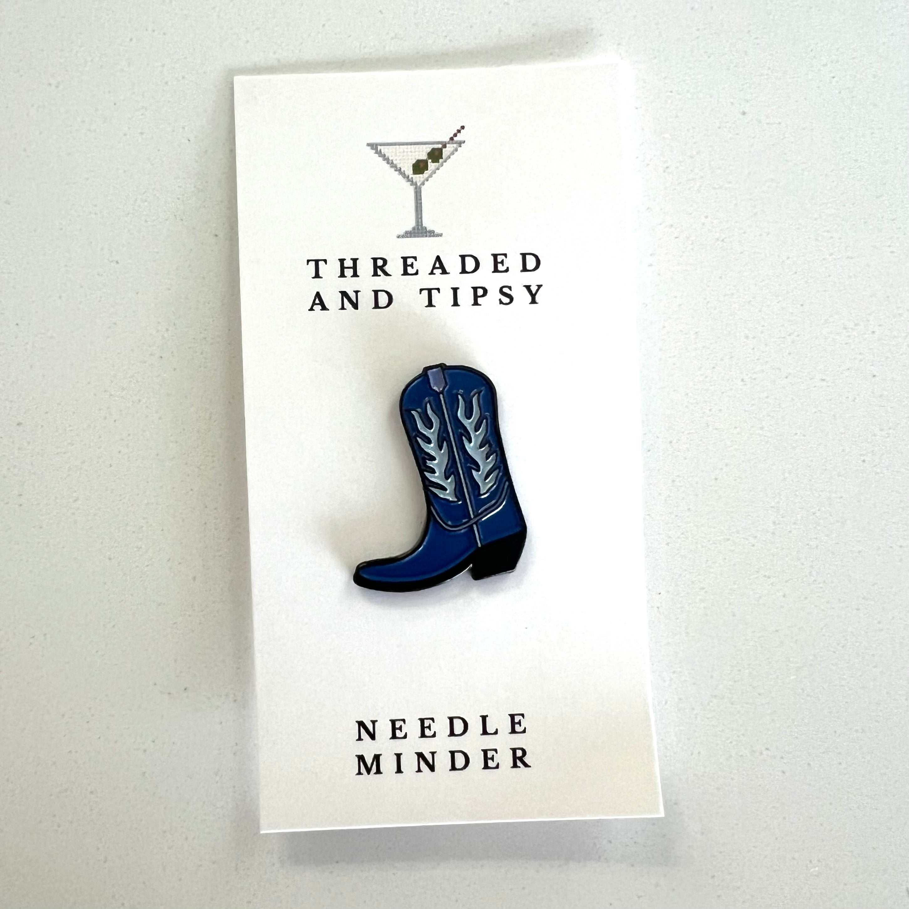 Blue Boot Needle Minder
