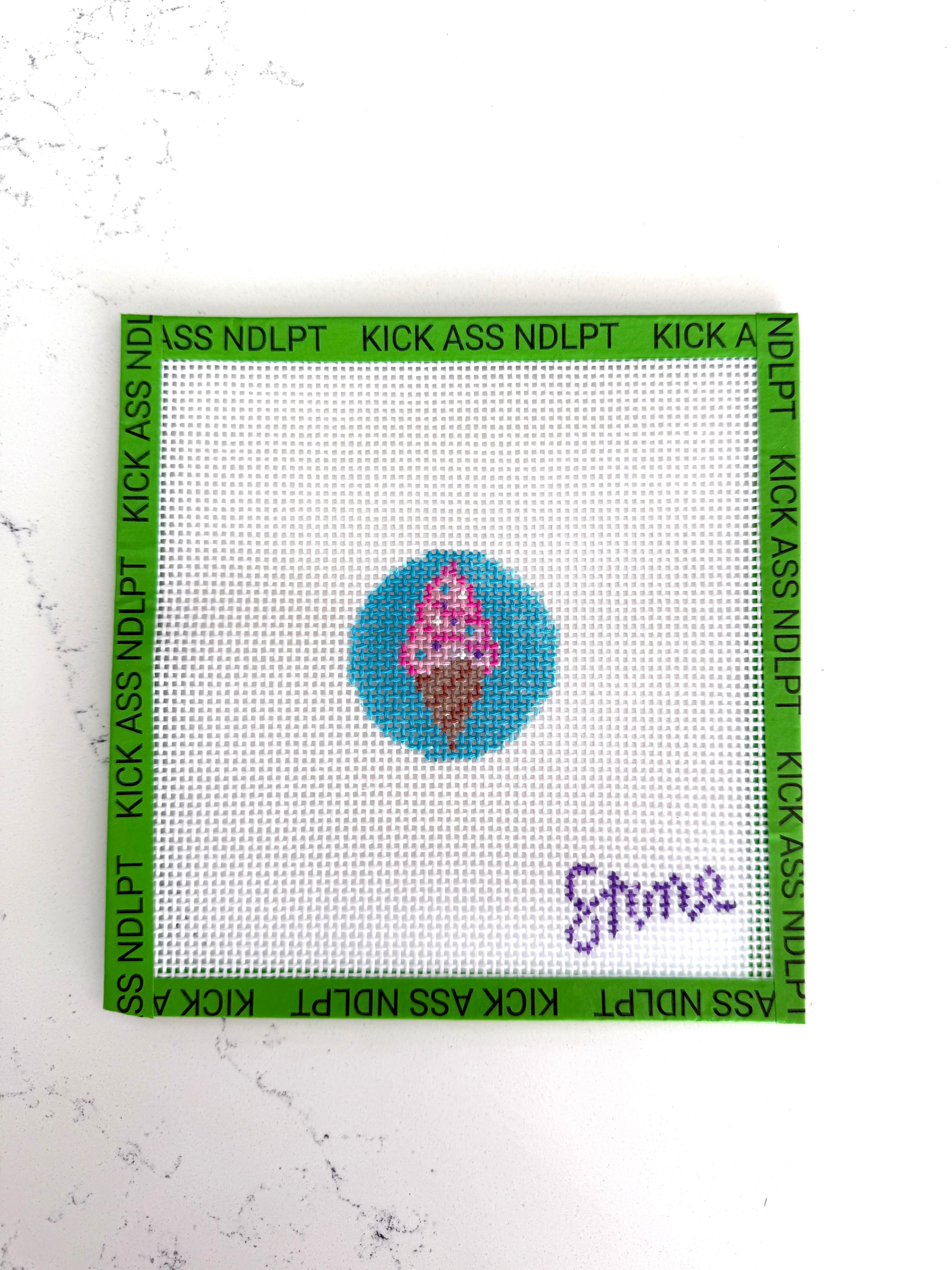 Mini Ice Cream Cone Canvas