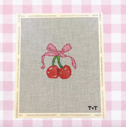 Cherries with Bow Canvas