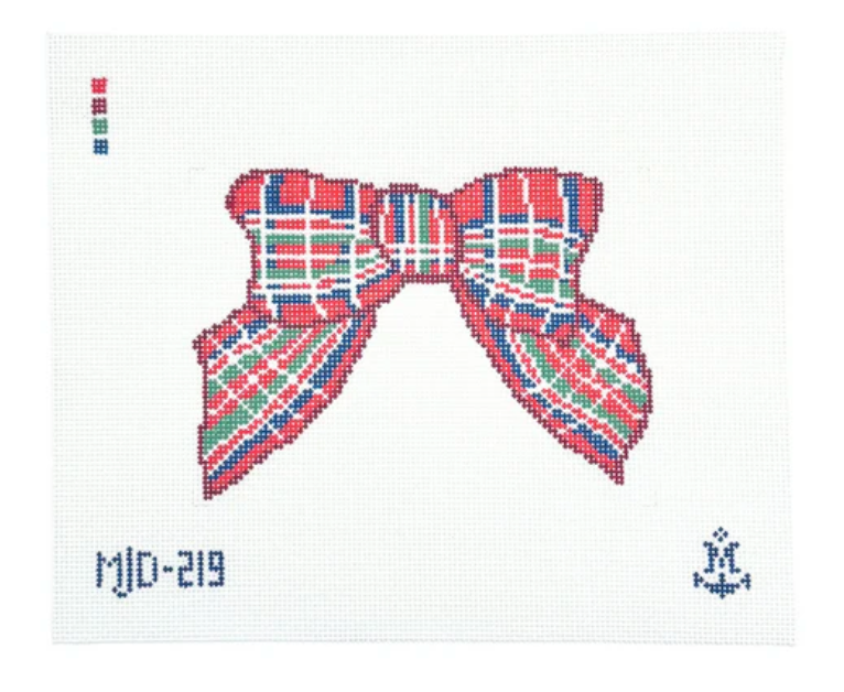 Plaid Bow Canvas