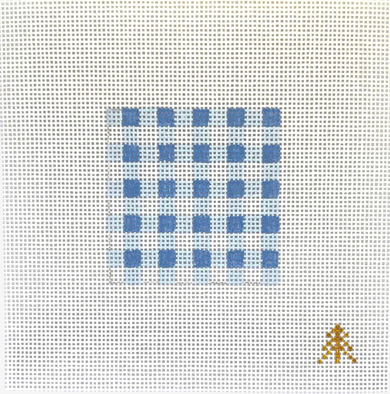 Mini Blue Gingham Canvas