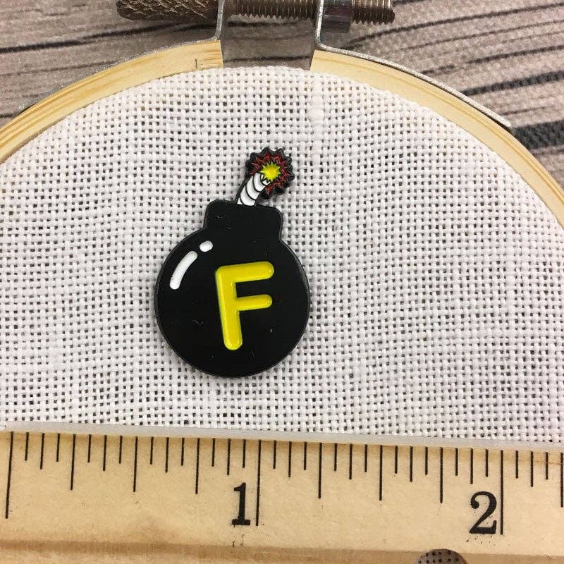F-bomb Enamel Needle Minder
