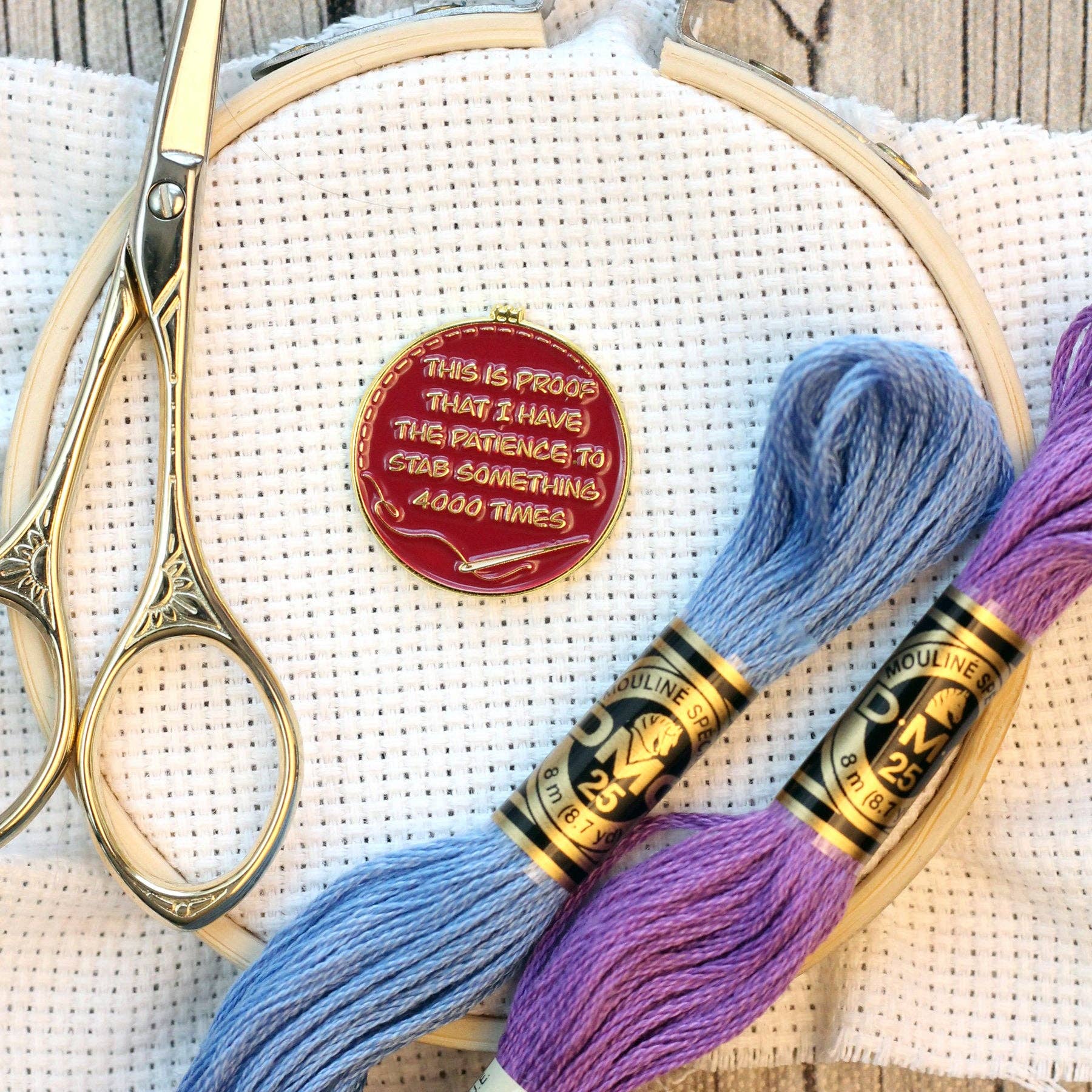 Proof I've Patience To Stab Something 4000x Needle Minder