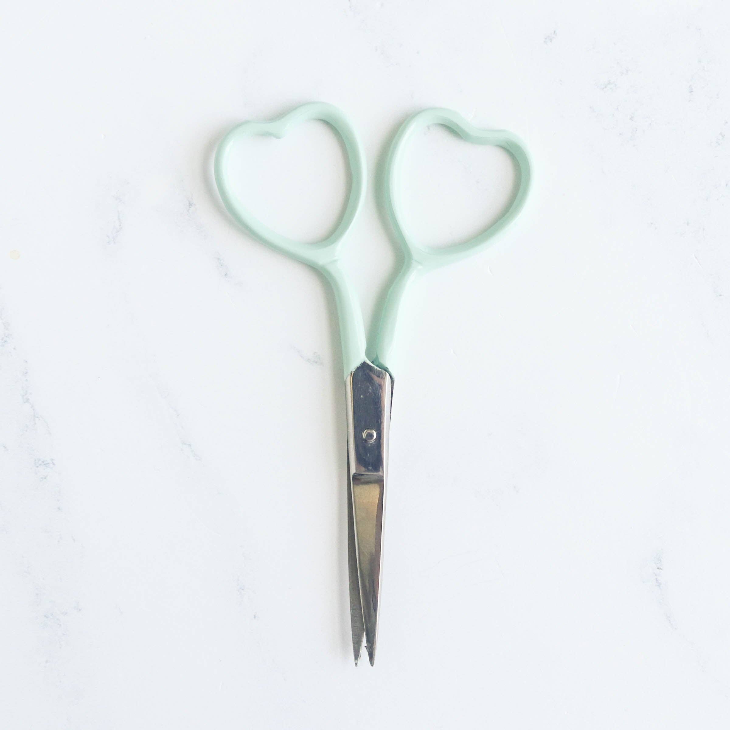 Lavender Heart Embroidery Scissors