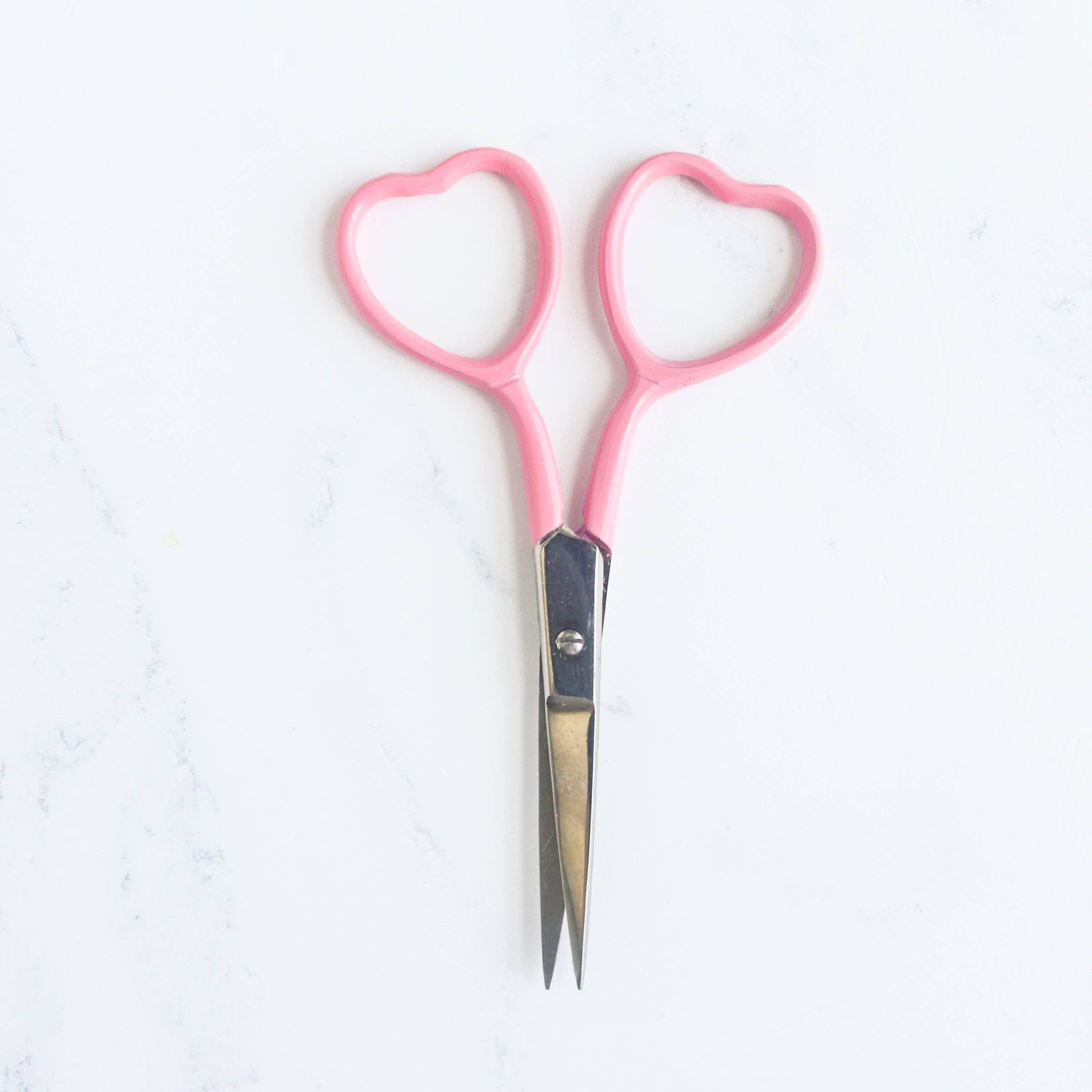 Bubble Gum Heart Embroidery Scissors