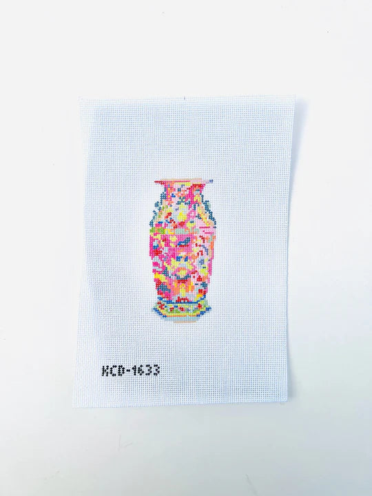 Haute Chinoiserie Pink Ginger Jar Canvas