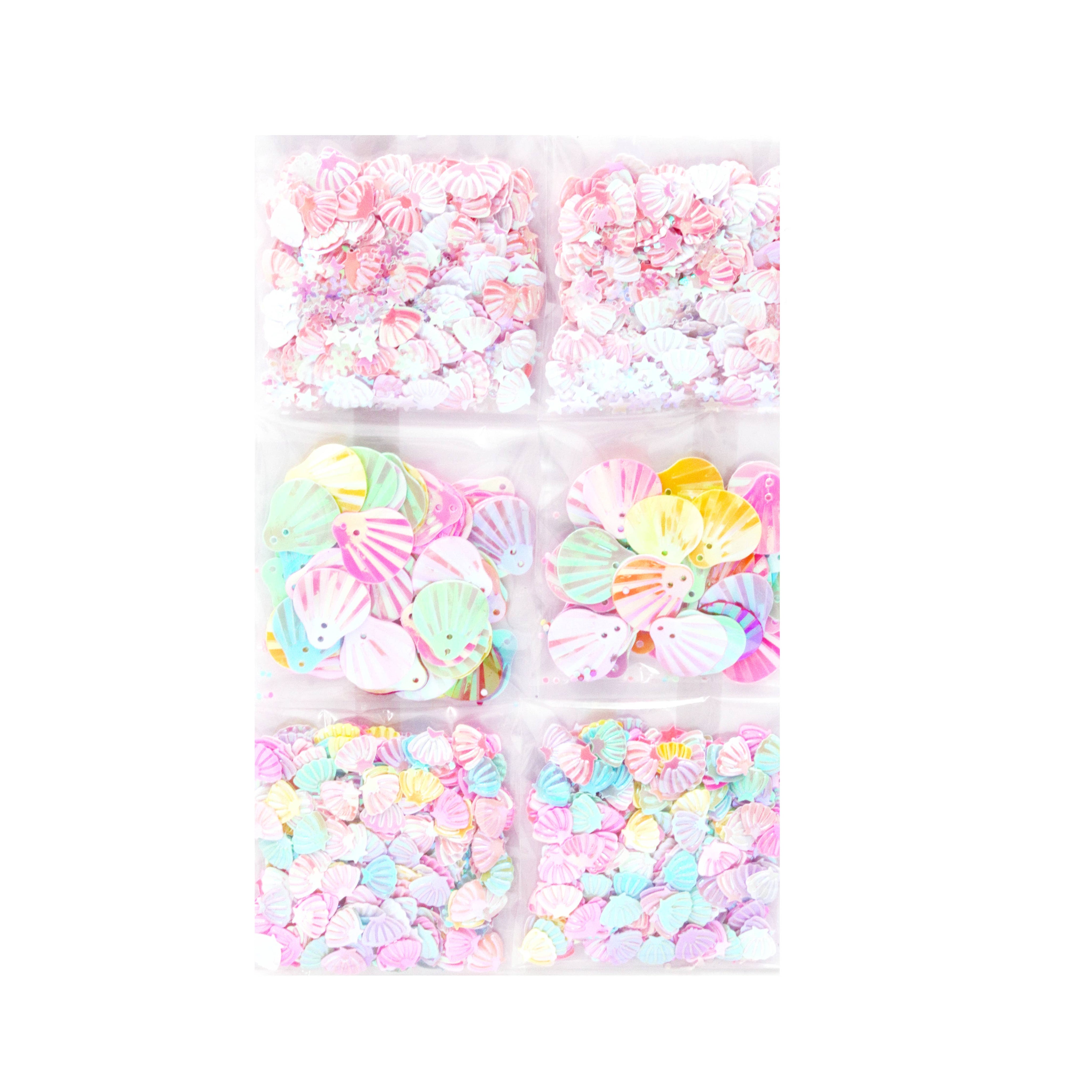 Craft Sequins: BS-001 White/Silver/Black