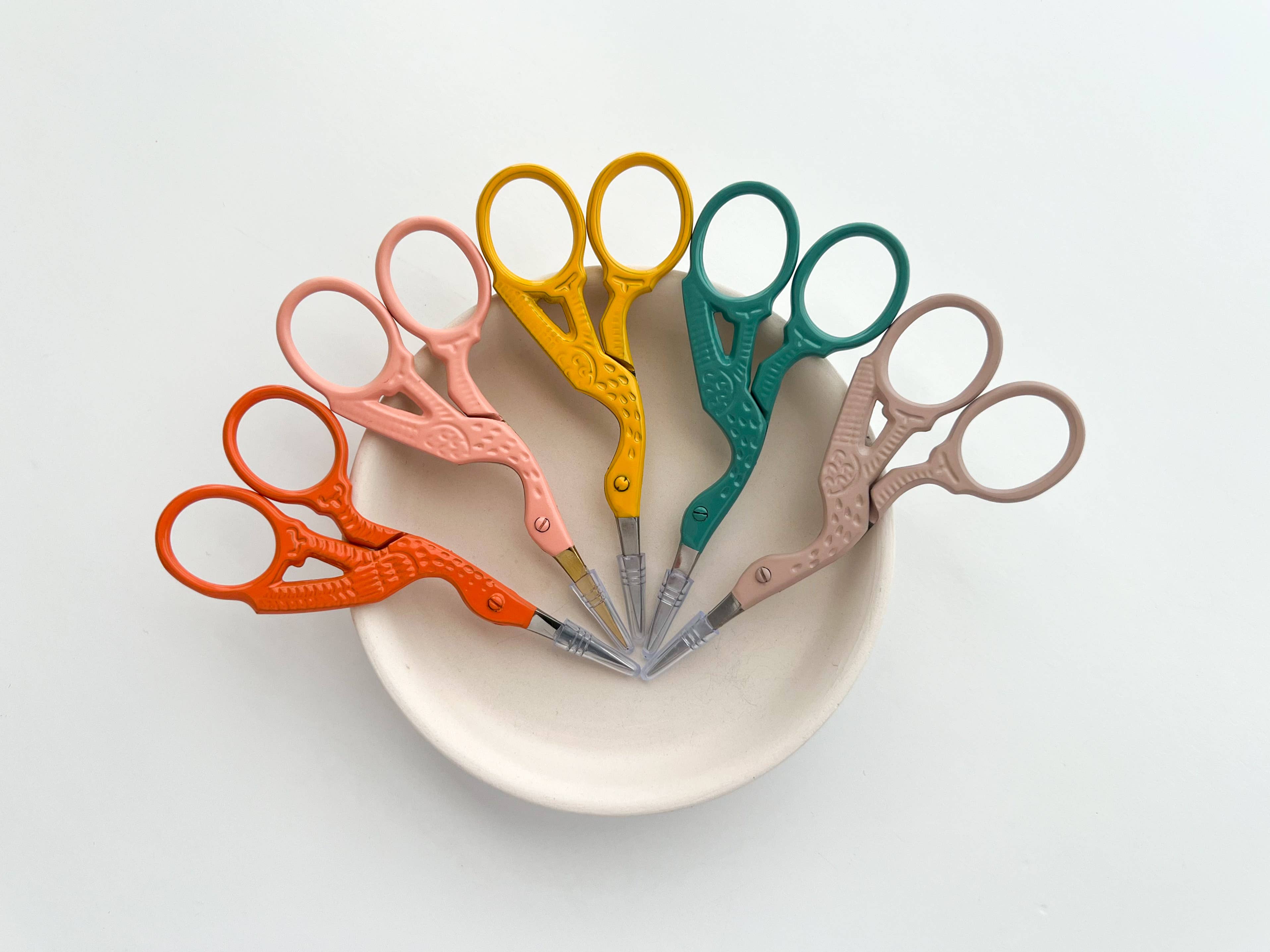 Colorful Stork Scissors