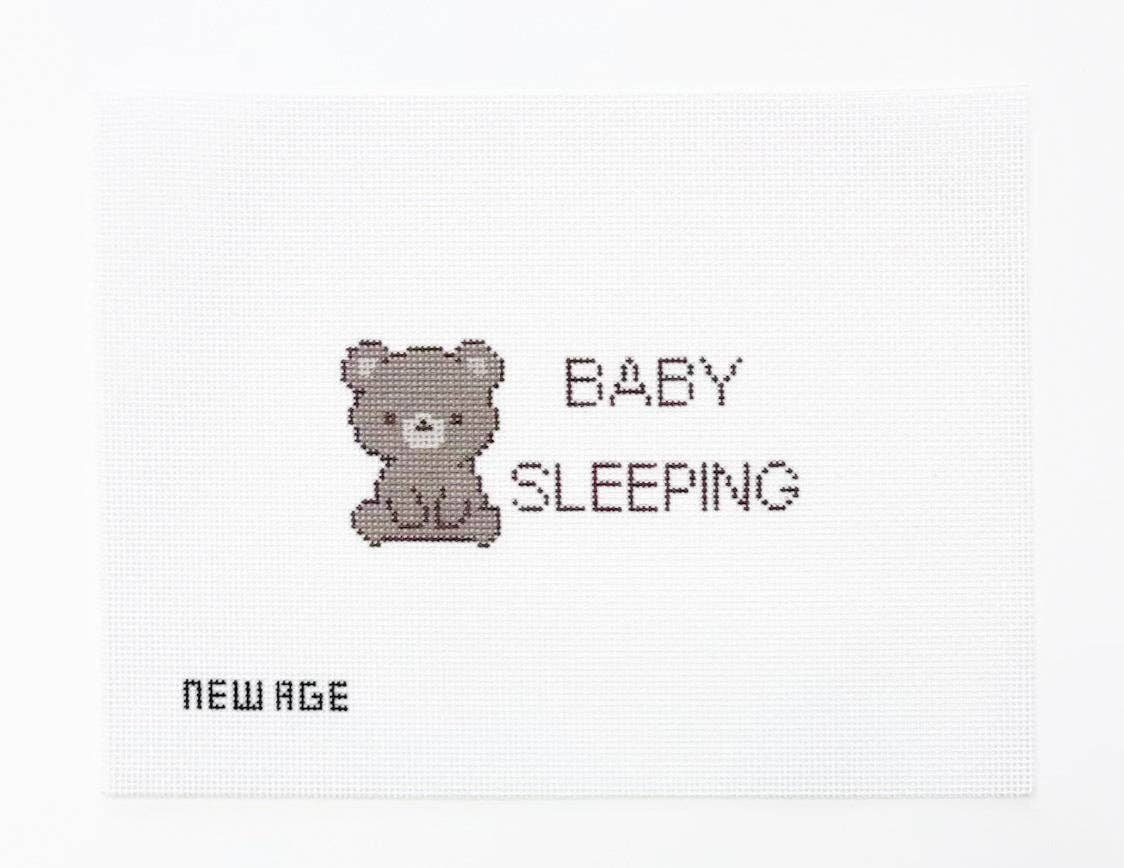 Baby Sleeping Bear Canvas