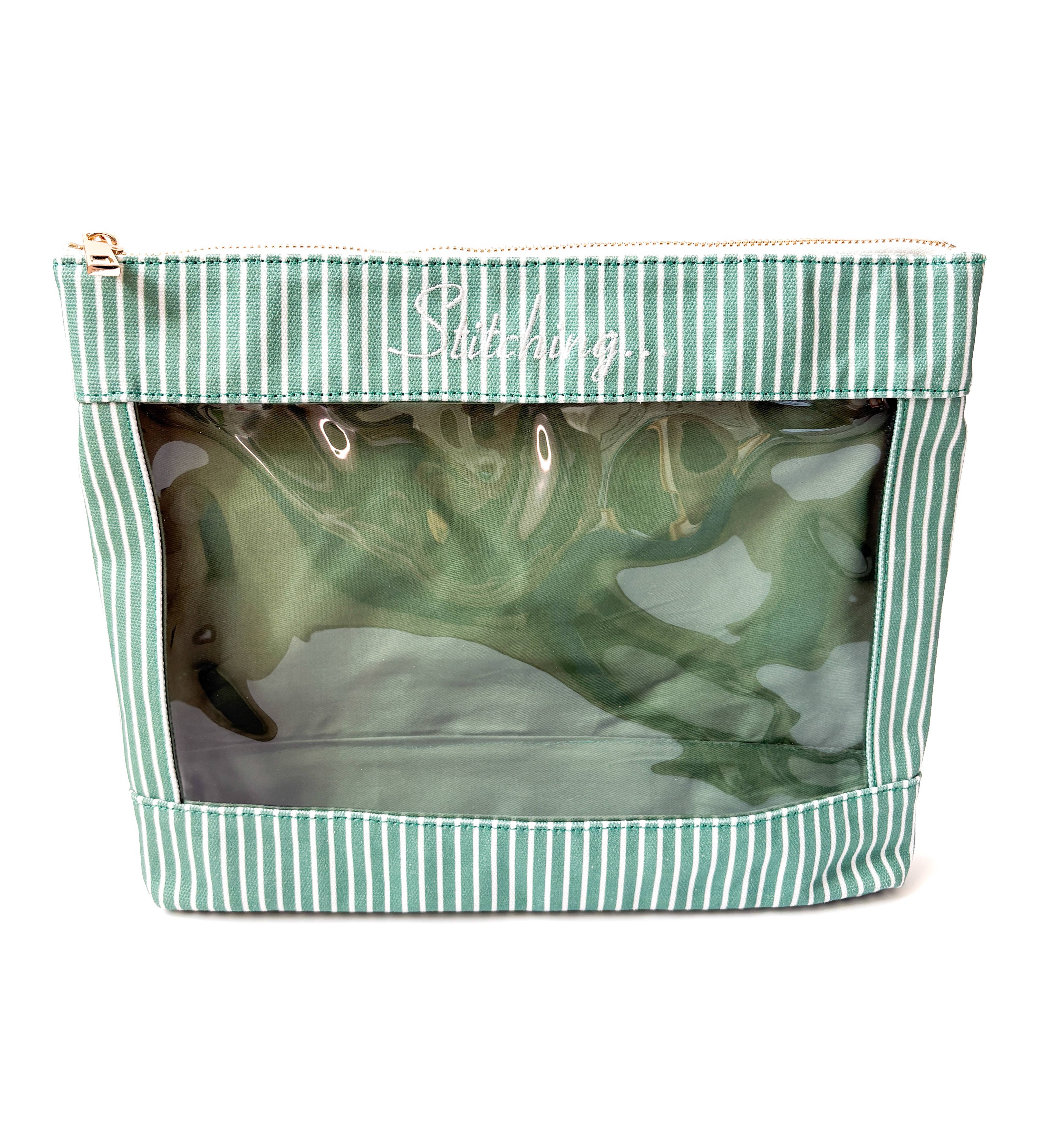 Green Stitching Project Bag