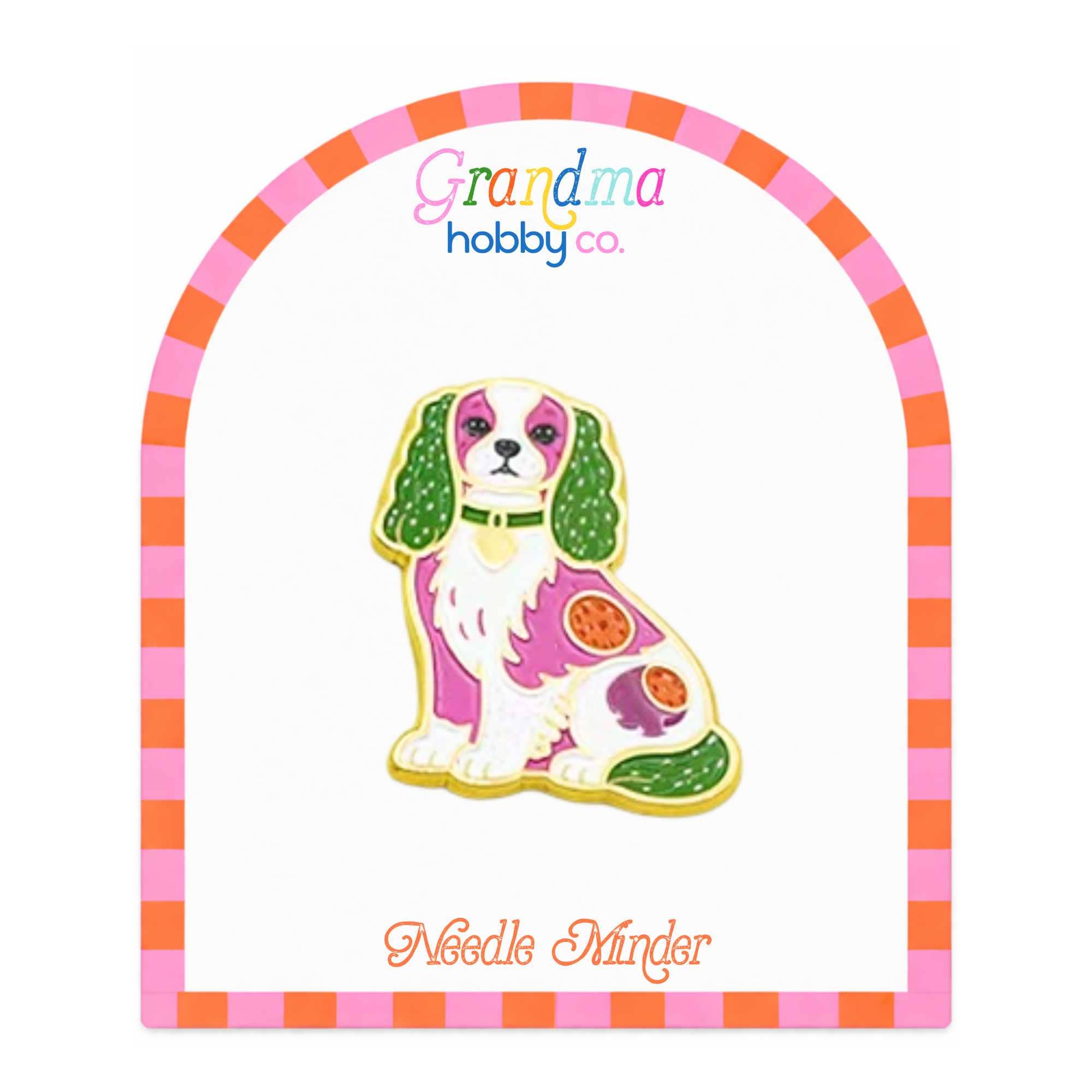 Spaniel Pink Needle Minder