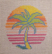 Coastal Palm Tree Canvas