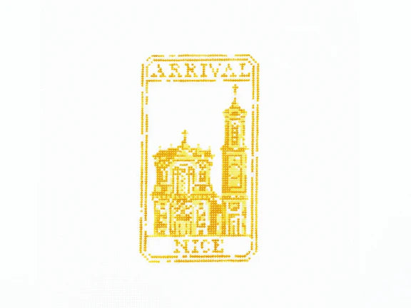 Nice Passport Stamp Canvas