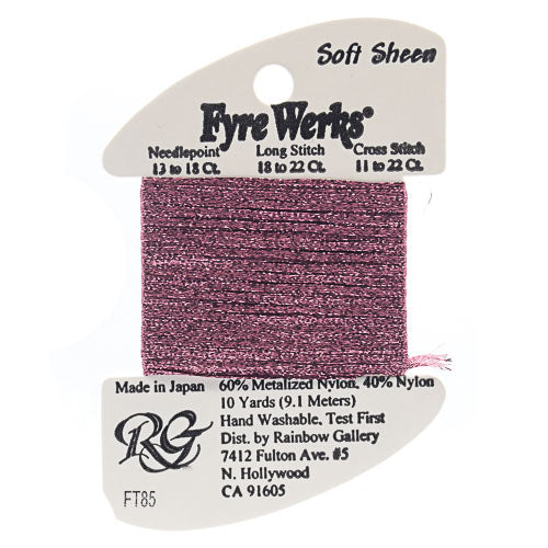 Fyre Werks Soft Sheen FT85 Cashmere Rose