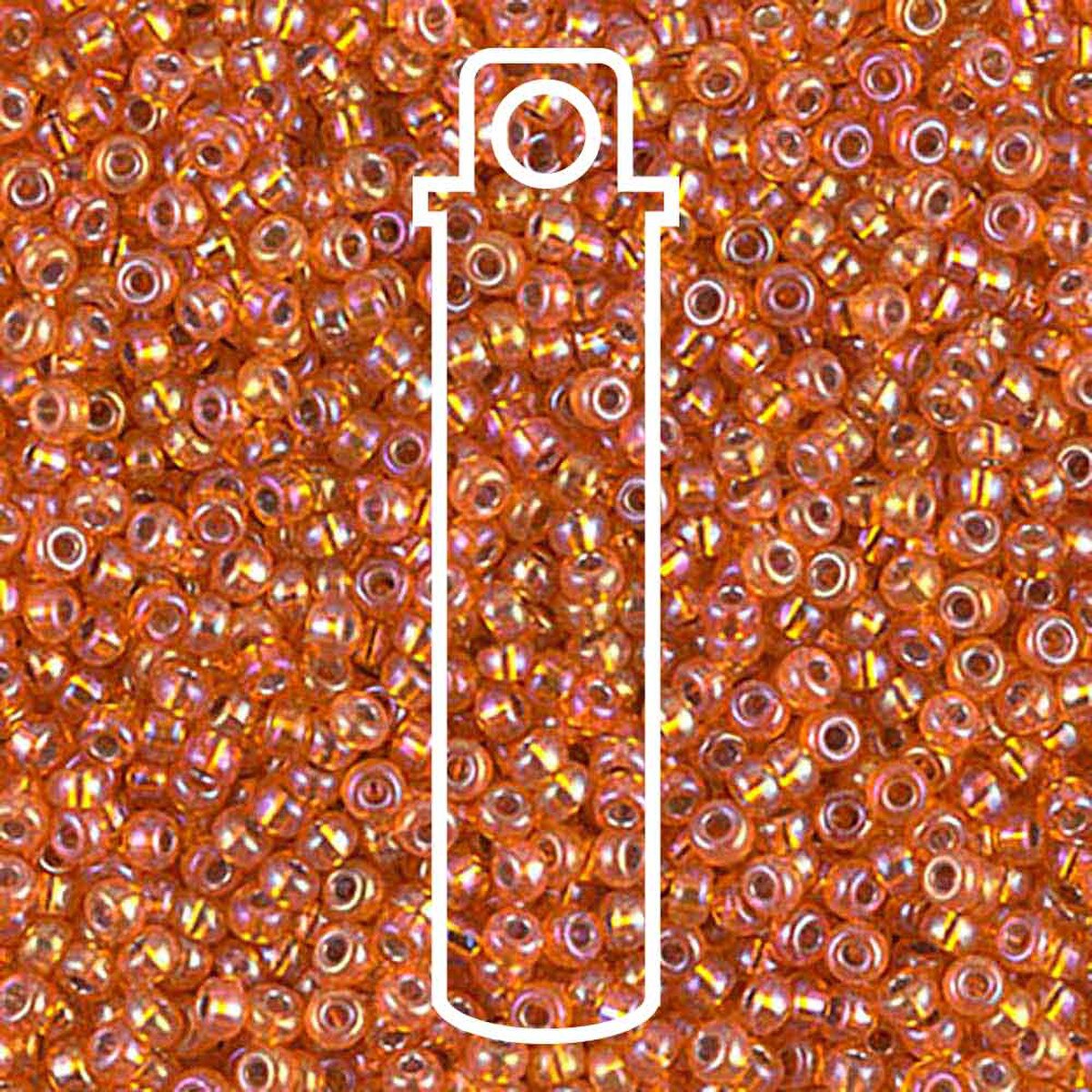 11/0 SEEDBEAD MIYUKI S/L ORANGE AB-8.5GM/TB