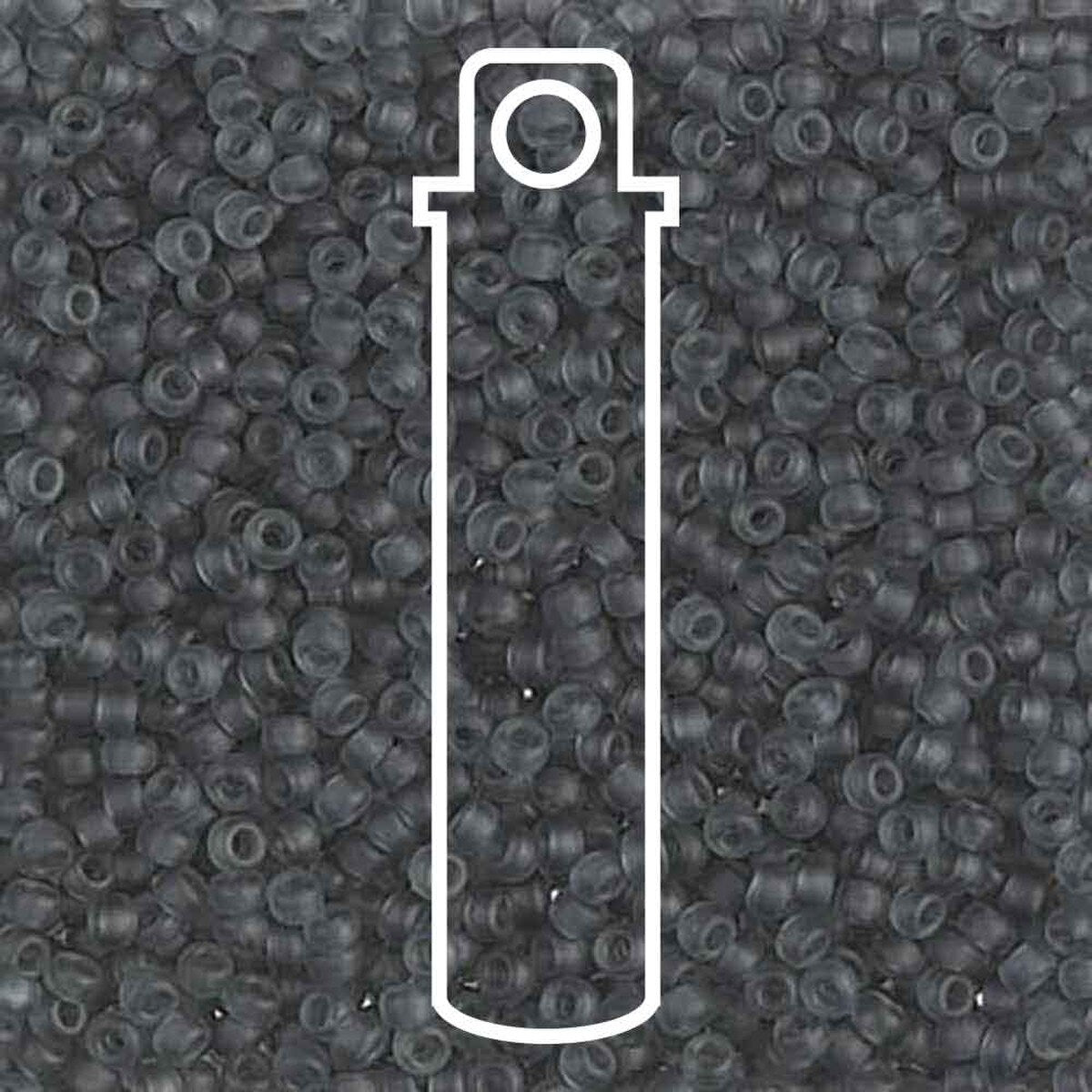 11/0 Seed Bead Japanese Matte Transparent Gray