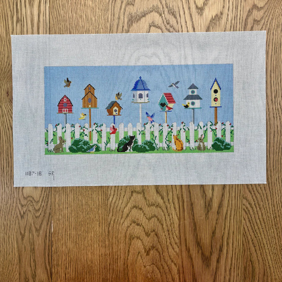 Birdhouse Garden Canvas