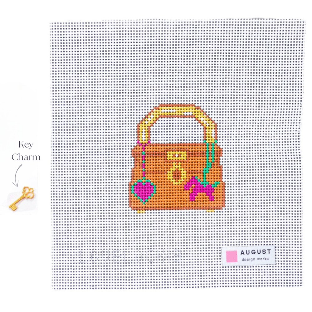 Bag Charm Love Lock & Key Charm Canvas