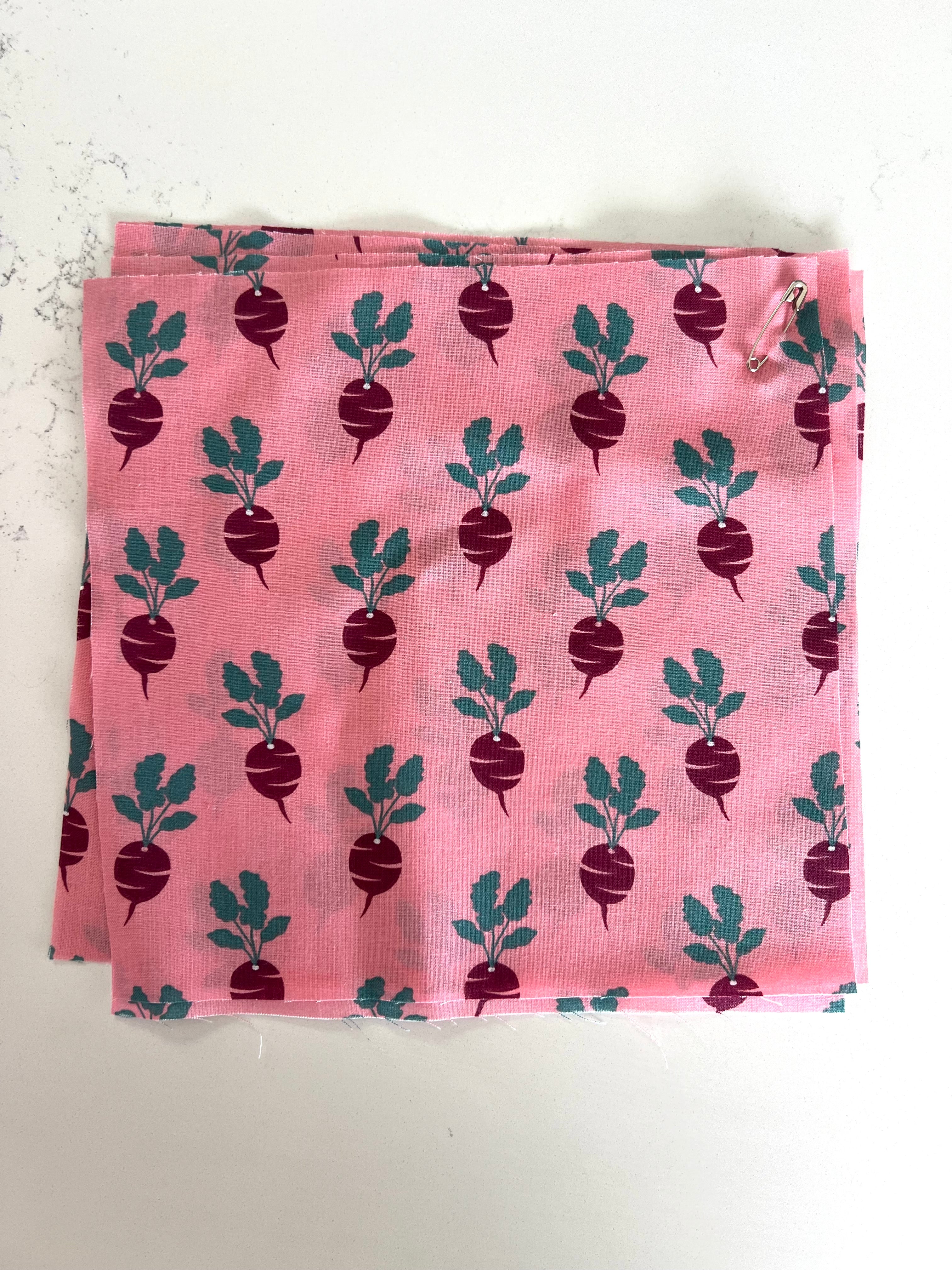 Just Beet It! 8x8" Fabric Swatch