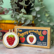 I'm Berry Grateful Mini Matchbox Cross Stitch Kit
