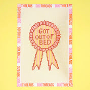 Got Out of Bed Ribbon Canvas