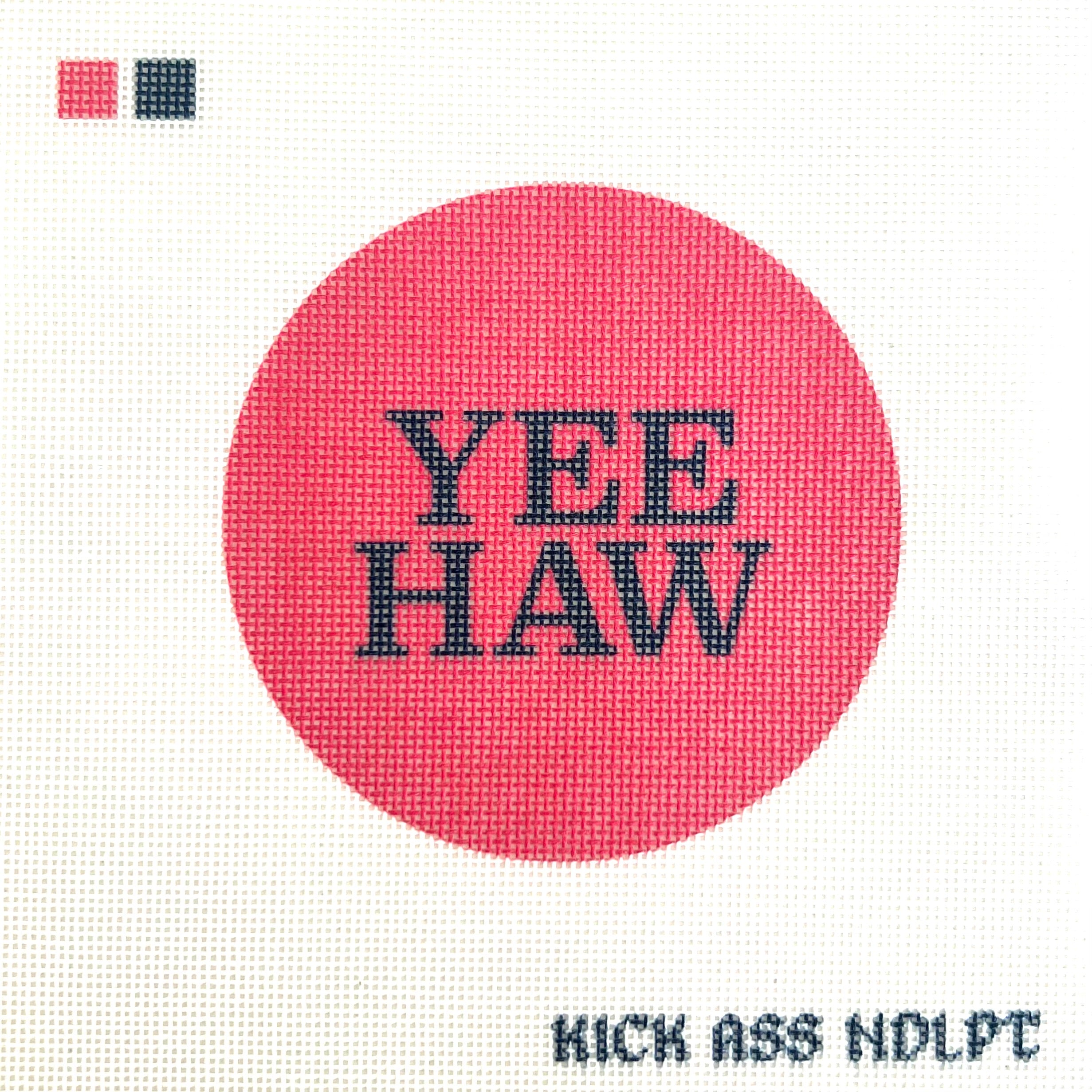 YEEHAW Round Canvas