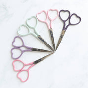 Lavender Heart Embroidery Scissors