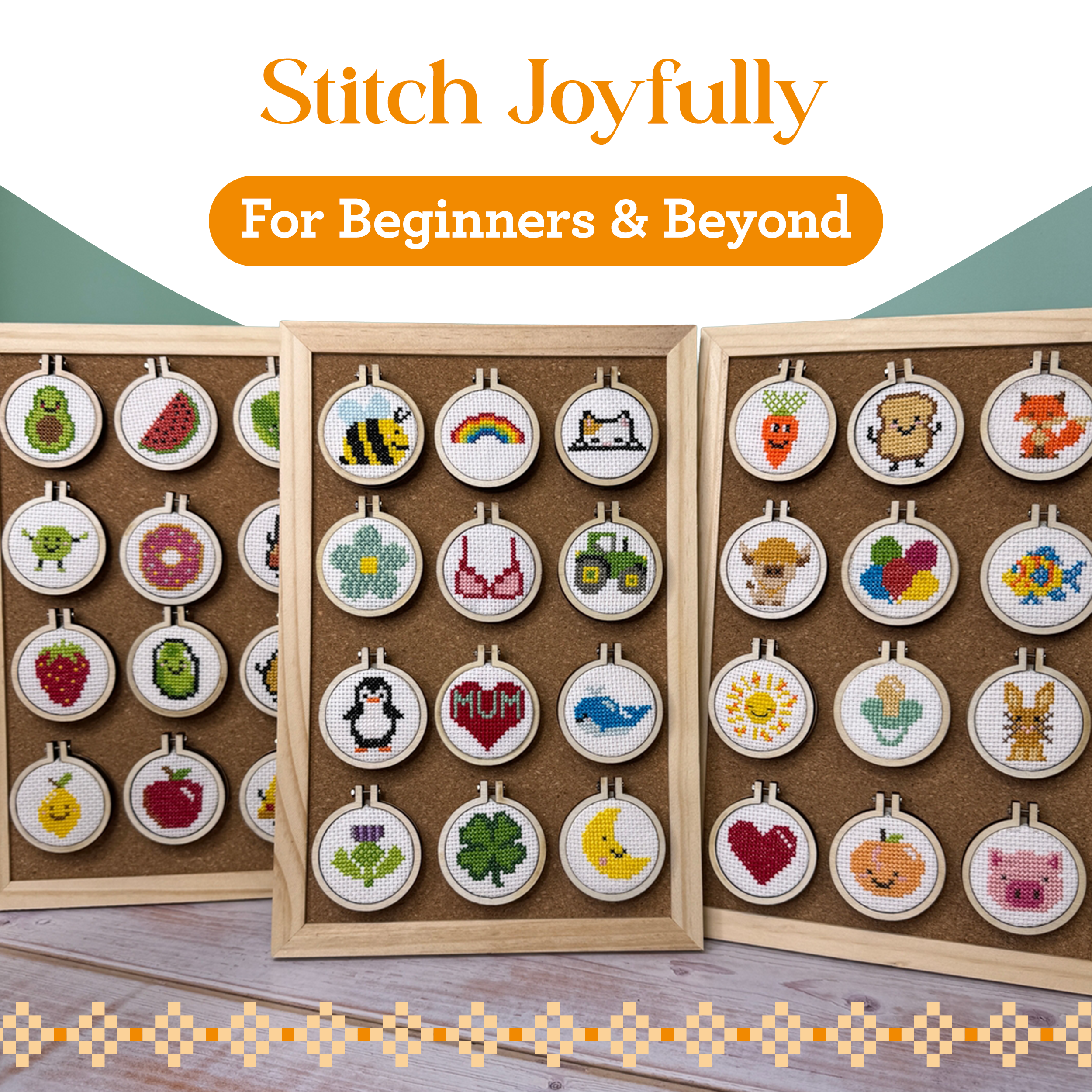 Good Luck! Mini Matchbox Cross Stitch Kit