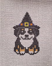 Halloween Bernese Dog Canvas