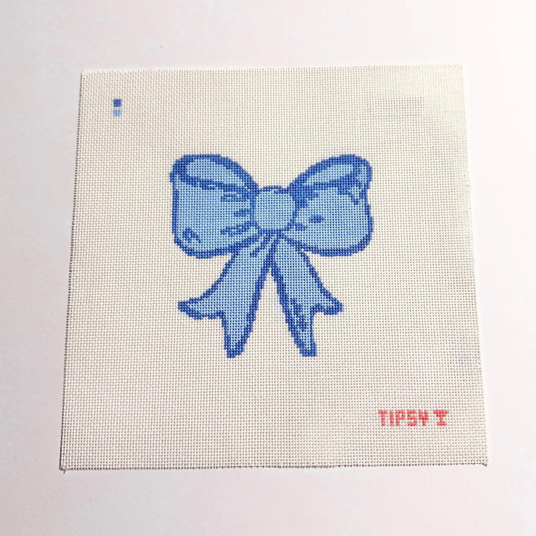 Blue Bow Canvas