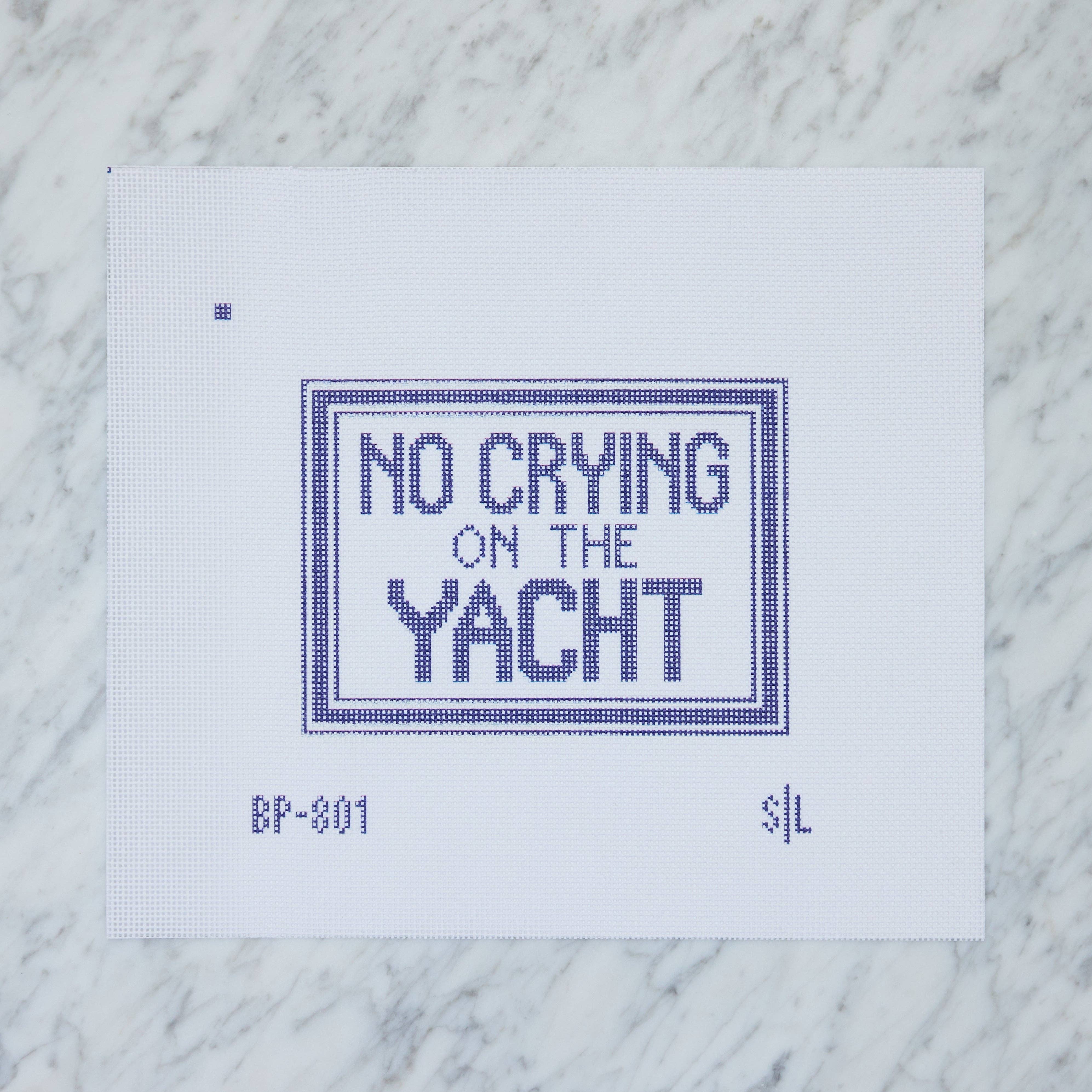 No Crying on the Yacht Canvas