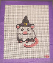 Halloween Opossoum Canvas