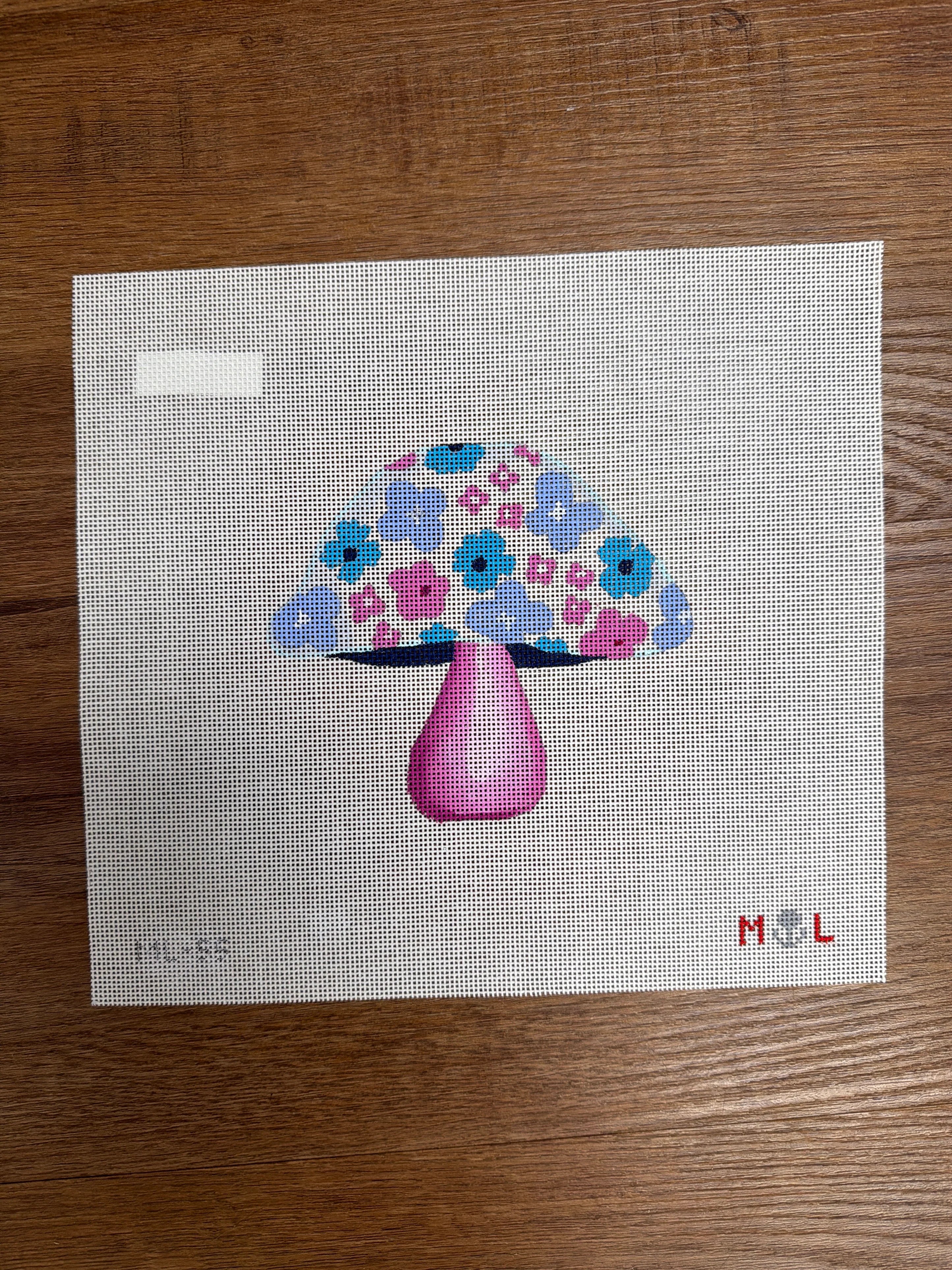 Floral Top Mari Mushroom Canvas