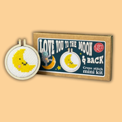 Love You to The Moon & Back Mini Matchbox Cross Stitch Kit