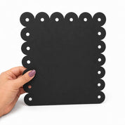 10-1/2 x 9-1/2 Standing Metal Sign Tile Board- Select Color : Black