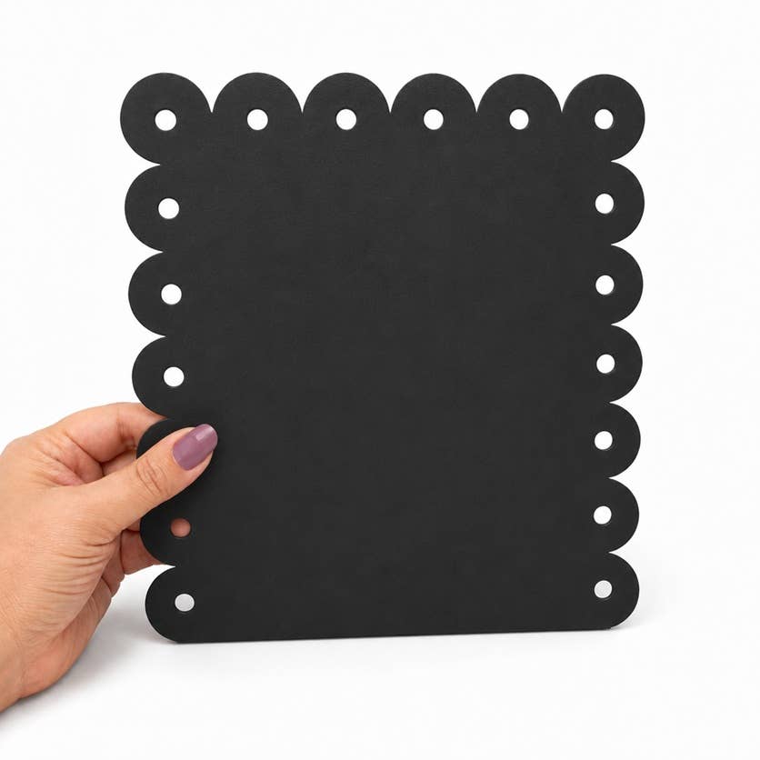 10-1/2 x 9-1/2 Standing Metal Sign Tile Board- Select Color : Black