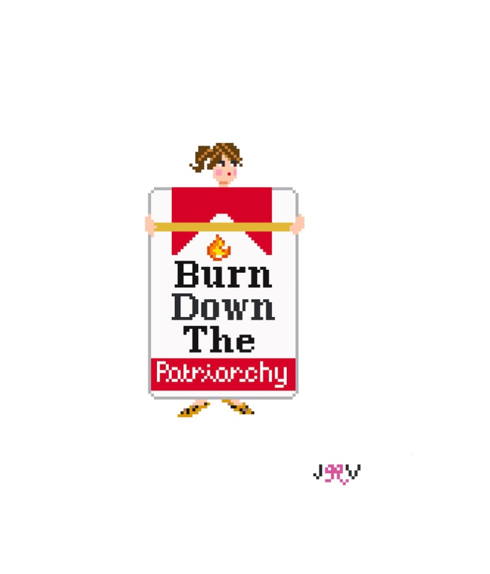 Burn Down Needlepoint Canvas