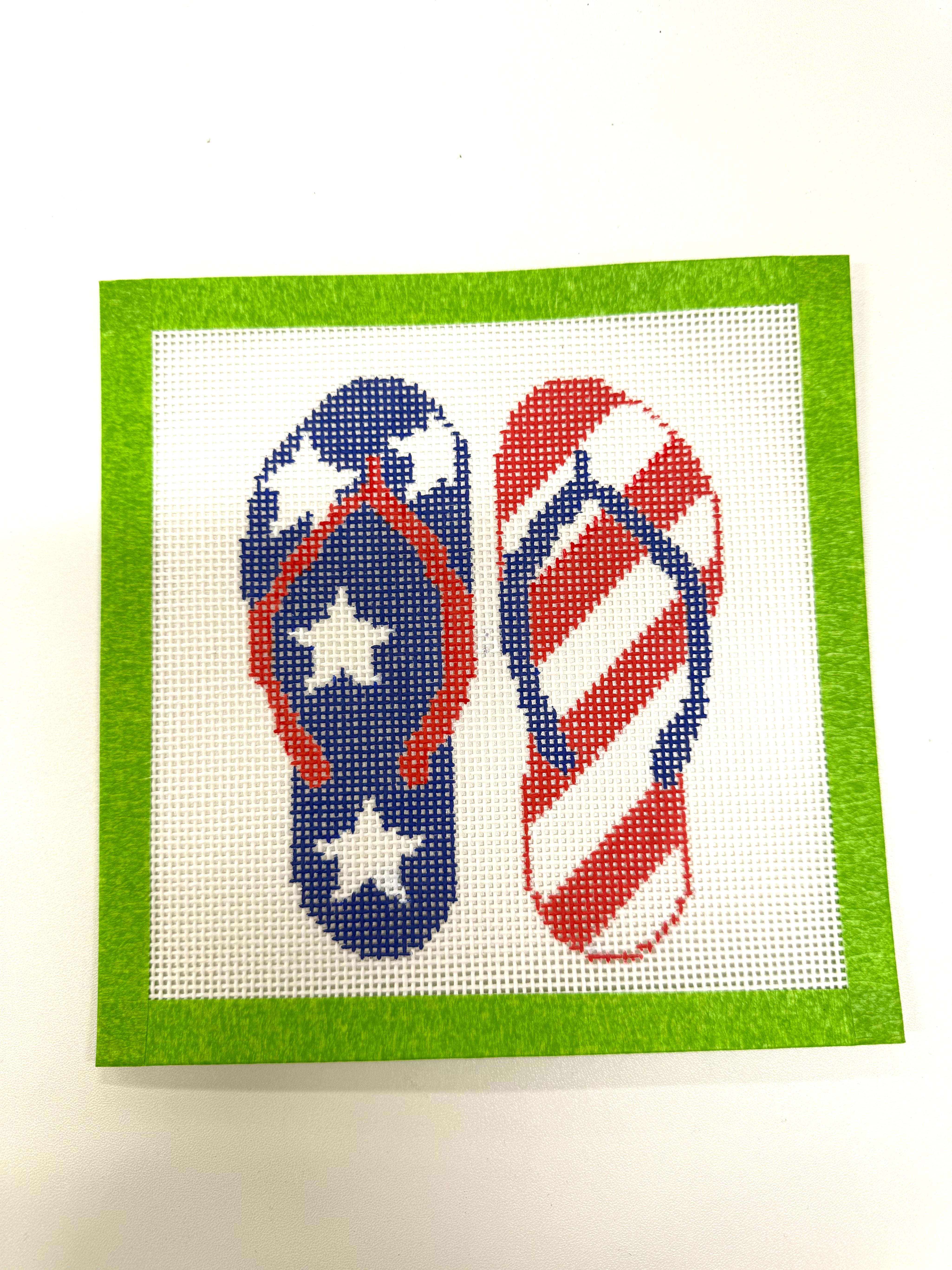 Patriotic Flip Flops Canvas