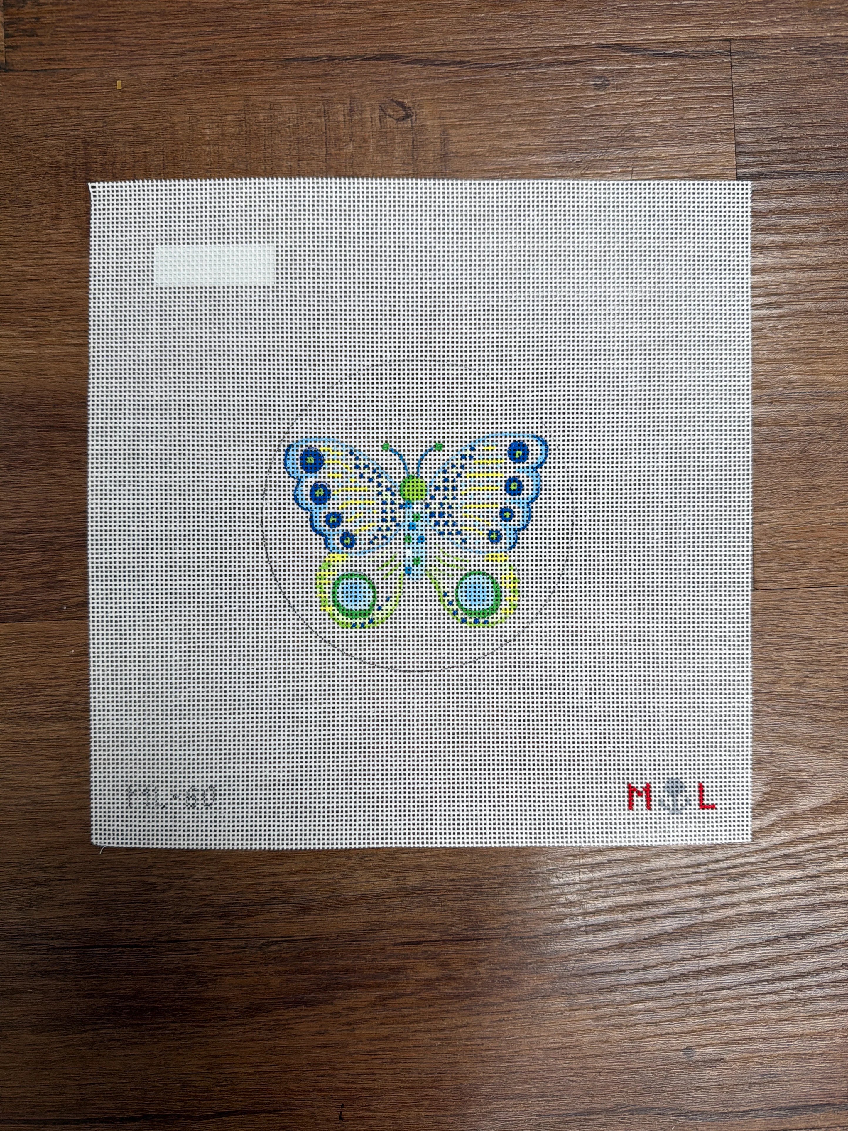 Blue / Green Butterfly Canvas