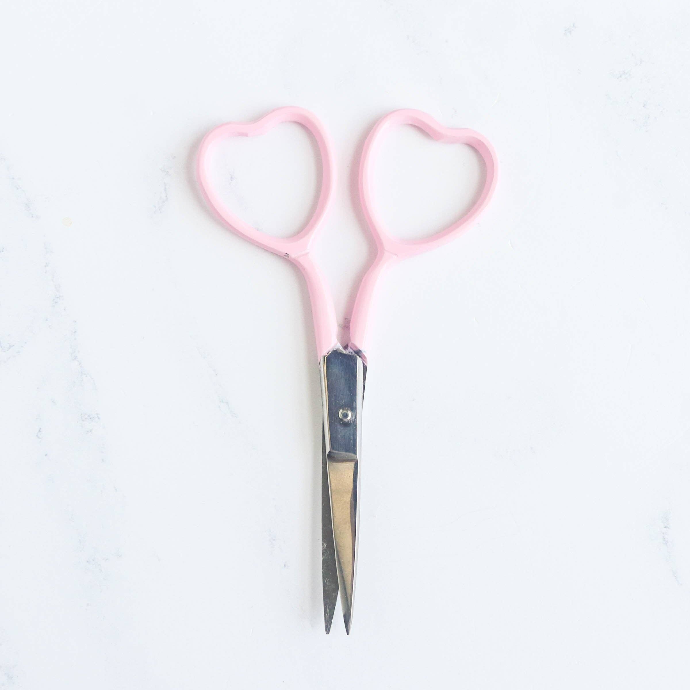 Bubble Gum Heart Embroidery Scissors