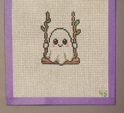 Halloween Ghost Swinging Canvas
