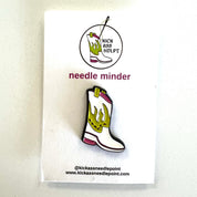 Pink + Green Boot Needle Minder