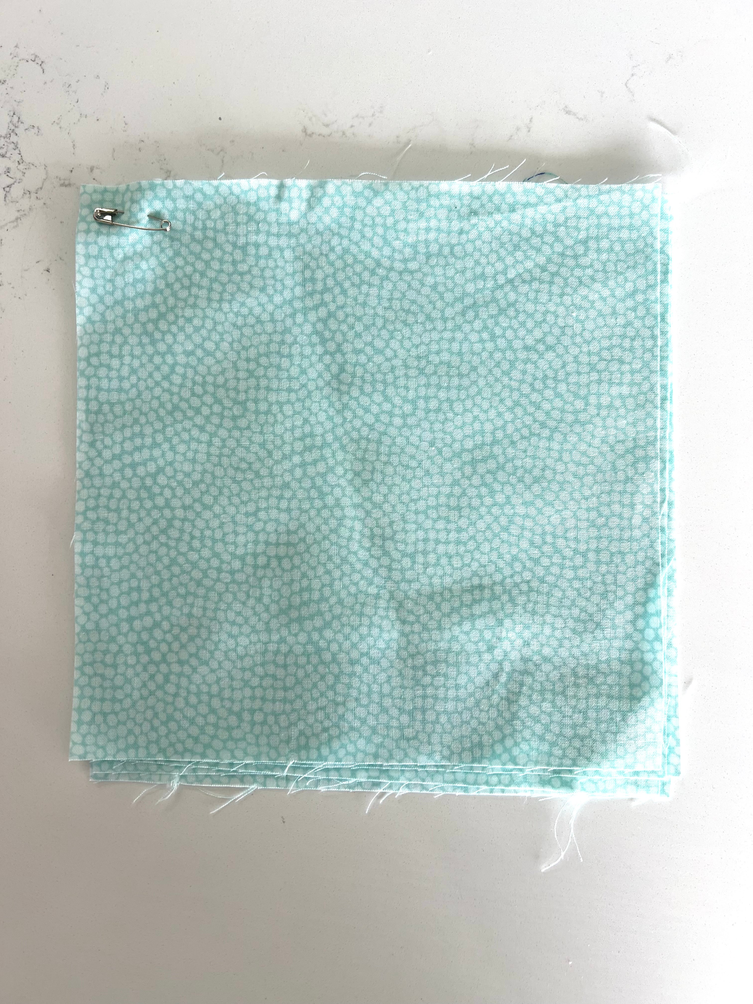 Light Blue Dotted Print 8x8" Fabric Swatch