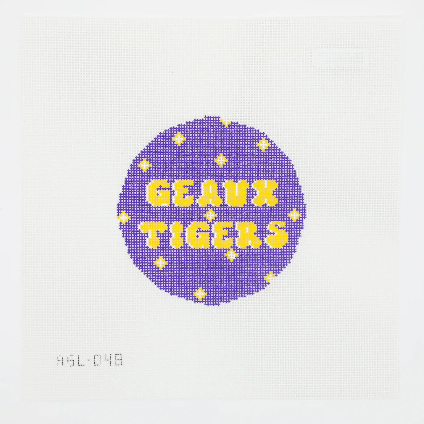 Geaux Tigers Round Canvas