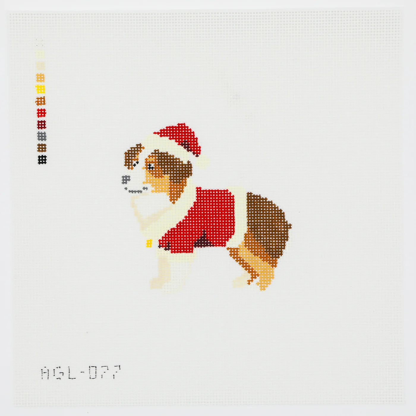 Santa Australian Shepherd Canvas