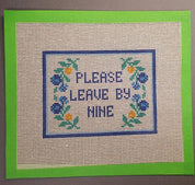 Please Leave by Nine Canvas
